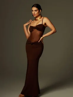 Dresses | Maxi Dresses*Mew Mews Fashion Australis Spaghetti Bow Twisted Maxi Dress