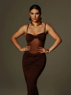 Dresses | Maxi Dresses*Mew Mews Fashion Australis Spaghetti Bow Twisted Maxi Dress