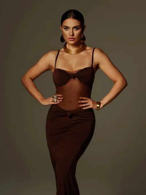 Dresses | Maxi Dresses*Mew Mews Fashion Australis Spaghetti Bow Twisted Maxi Dress