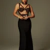 Dresses | Maxi Dresses*Bandage Ayden Rhinestone Maxi Dress With Choker