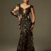 Dresses | Maxi Dresses*Mew Mews Fashion Ayesha Long Sleeve Lace Sequin Maxi Dress