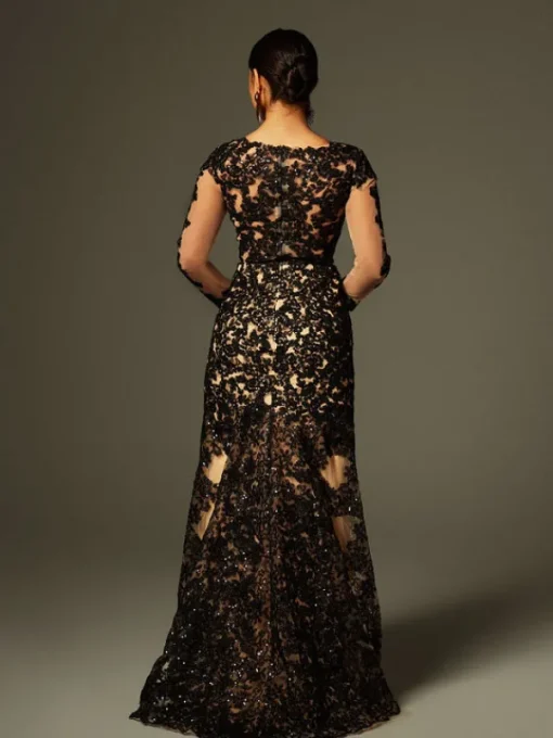 Dresses | Maxi Dresses*Mew Mews Fashion Ayesha Long Sleeve Lace Sequin Maxi Dress