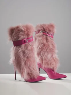Shoes*Mew Mews Fashion Bahar Faux Fur Boots