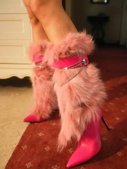 Shoes*Mew Mews Fashion Bahar Faux Fur Boots