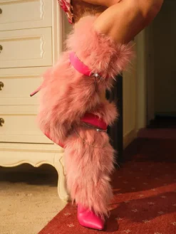 Shoes*Mew Mews Fashion Bahar Faux Fur Boots