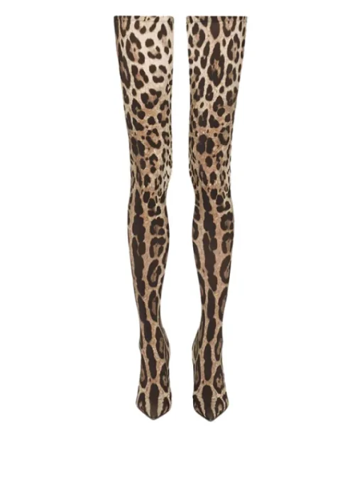 Shoes*Mew Mews Fashion Bahari Leopard Boots