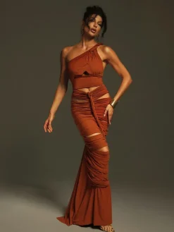 Sets & Co-ords*Mew Mews Fashion Barron Twisted Cutout Skirt Set