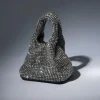 Bags*Mew Mews Fashion Bellatrix Crystal Bucket Bag In Silver