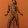 Bikini Sets | Swimwear*Mew Mews Fashion Berlin Knit Fringe Bikini Two Piece Set In Brown
