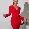 Dresses | Mini Dresses*Mew Mews Fashion Bertilde V Neck Flower Mini Dress