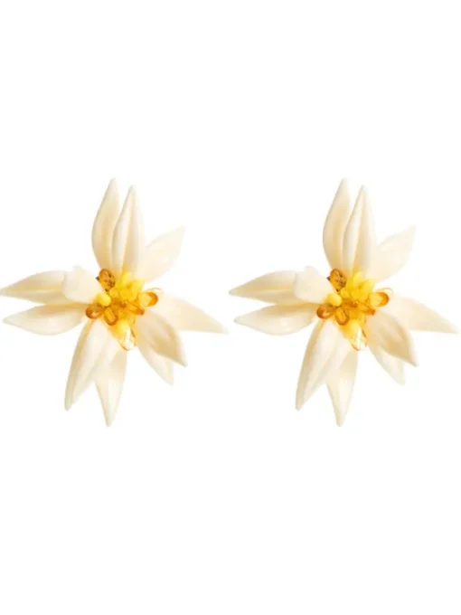 Earrings*Mew Mews Fashion Bexiron Rhinestone Flower Earrings