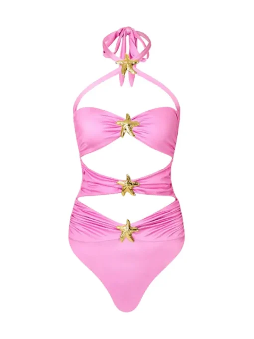Bikini Sets | Swimwear*Mew Mews Fashion Bhavya Starfish Swimwear Two Piece Set In Pink