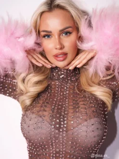 Embellishment | Dresses*Embellishment Braylene Rhinestone Feather Trimmed Mini Dress