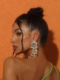 Earrings*Mew Mews Fashion Brioni Pearl Fringe Earrings
