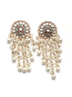 Earrings*Mew Mews Fashion Brioni Pearl Fringe Earrings