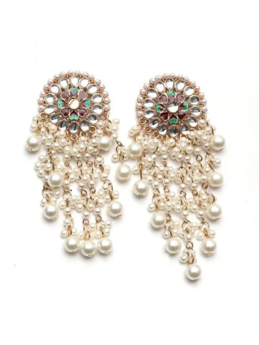 Earrings*Mew Mews Fashion Brioni Pearl Fringe Earrings