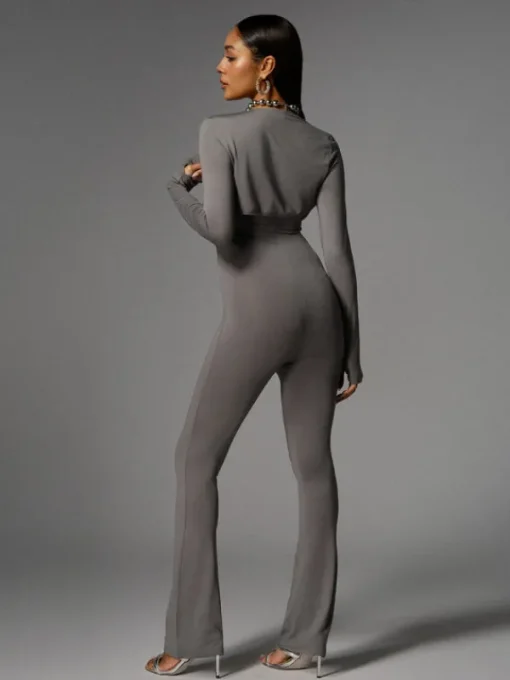 Jumpsuits & Romper*Mew Mews Fashion Brixander Spaghetti Jumpsuit In Grey With Shrug