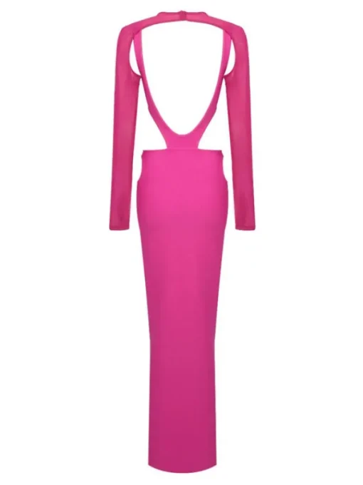Dresses*Bandage Bronwyn Long Sleeve Cutout Split Maxi Dress