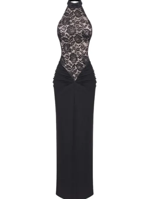 Dresses | Maxi Dresses*Mew Mews Fashion Cadao Backless Floral Lace Maxi Dress
