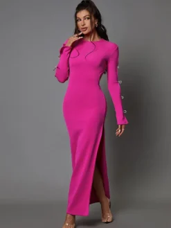 Dresses | Maxi Dresses*Bandage Calantha Crystal Bow Cutout Dress