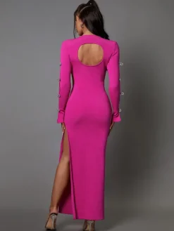 Dresses | Maxi Dresses*Bandage Calantha Crystal Bow Cutout Dress