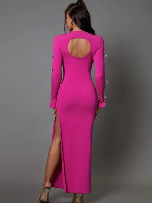 Dresses | Maxi Dresses*Bandage Calantha Crystal Bow Cutout Dress