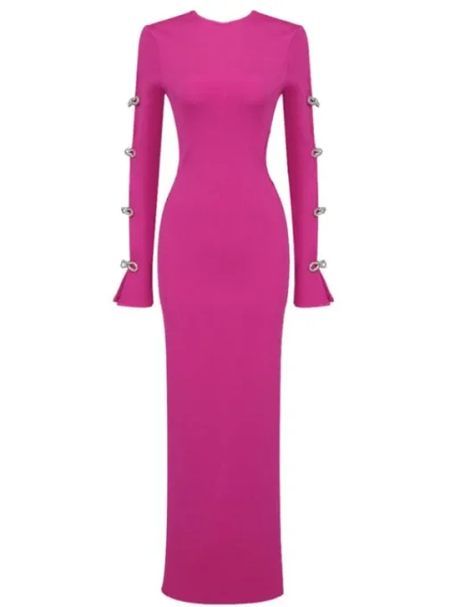 Dresses | Maxi Dresses*Bandage Calantha Crystal Bow Cutout Dress