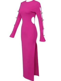 Dresses | Maxi Dresses*Bandage Calantha Crystal Bow Cutout Dress