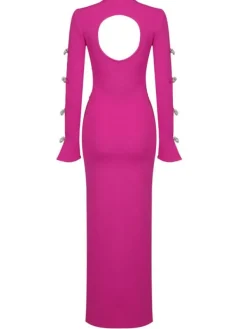 Dresses | Maxi Dresses*Bandage Calantha Crystal Bow Cutout Dress