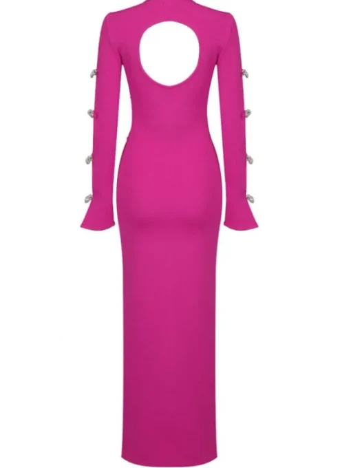 Dresses | Maxi Dresses*Bandage Calantha Crystal Bow Cutout Dress