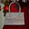 Bags*Mew Mews Fashion Caleo Crystal Clutch In Silver
