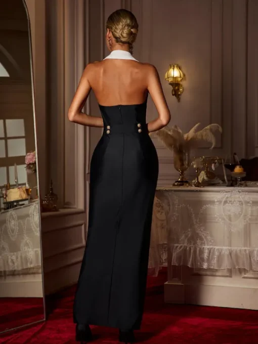 Dresses | Maxi Dresses*Mew Mews Fashion Cambrie Folded Collar Button Maxi Dress