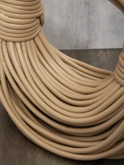 Bags*Mew Mews Fashion Camila Double Knot Tote Bag In Apricot