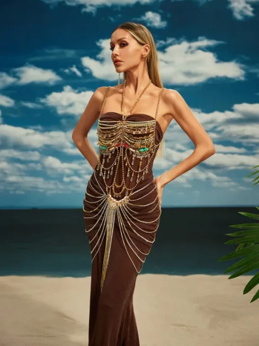Beaded Wear | Tops*Mew Mews Fashion O/S Cappy Gemstone Beaded Bralette