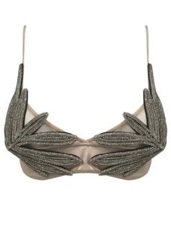 Tops*Mew Mews Fashion Carola Crystal Leafy Bralette