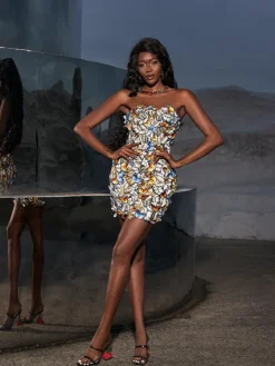 Embellishment | Dresses*Lu Yili Caroline Strapless Butterfly Embellished Dress