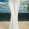 Skirts*Mew Mews Fashion O/S Carrick Crystal Body Chain Skirt In Silver