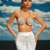 Beaded Wear | Tops*Mew Mews Fashion O/S Cassim Halterneck Crystal Bralette