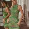 Embellishment | Dresses*Embellishment Cathie Rhinestone Fringe Mini Dress
