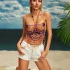 Beaded Wear | Tops*Mew Mews Fashion O/S Ceona Gemstone Beaded Bralette