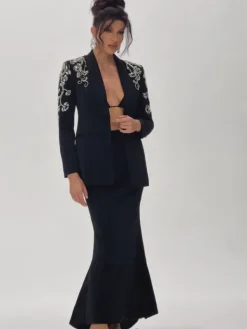 Blazers | Sets & Co-ords*Mew Mews Fashion Charelle Long Sleeve Rhinestone Blazer Set