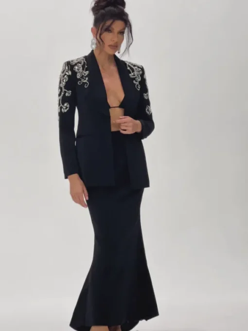 Blazers | Sets & Co-ords*Mew Mews Fashion Charelle Long Sleeve Rhinestone Blazer Set