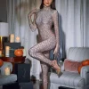 Embellishment*Embellishment Chimera Cobweb Rhinestone Jumpsuit