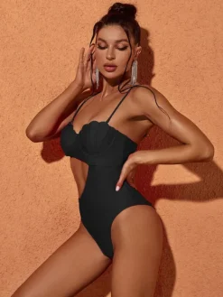One Piece | Swimwear*Mew Mews Fashion Codi Cutout One Piece Swimsuit In Black