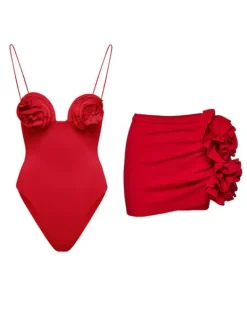 Bikini Sets*Mew Mews Fashion Colby Flower Swimwear Two Piece Set