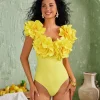 Bikini Sets | Swimwear*Mew Mews Fashion Cornelius Flower Swimwear Two Piece Set