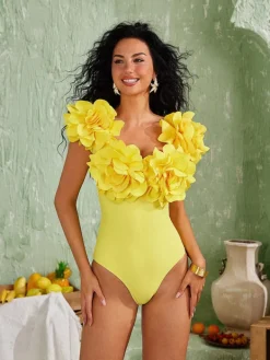 Bikini Sets | Swimwear*Mew Mews Fashion Cornelius Flower Swimwear Two Piece Set