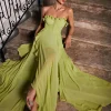 Dresses | Maxi Dresses*Mew Mews Fashion Craven Strapless Ruched Mesh Maxi Dress