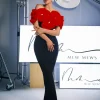 Dresses | Maxi Dresses*Bandage Creed Off Shoulder Flower Dress In Red