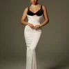 Dresses | Maxi Dresses*Mew Mews Fashion Crispina Plunge Neck Satin Maxi Dress